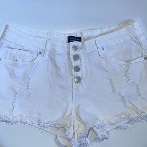 Used white Jean shorts